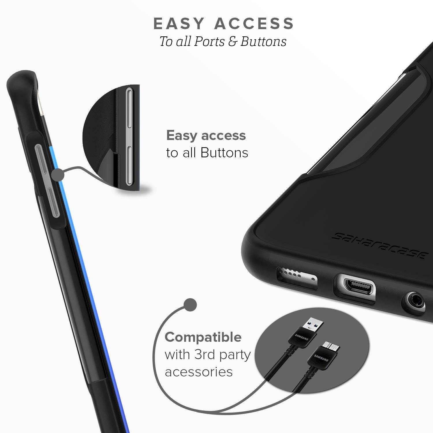 Moshi Vitros Clear Case for iPhone 11 - For Apple iPhone 11 Smartphone - Clear, Raven Black - High Gloss