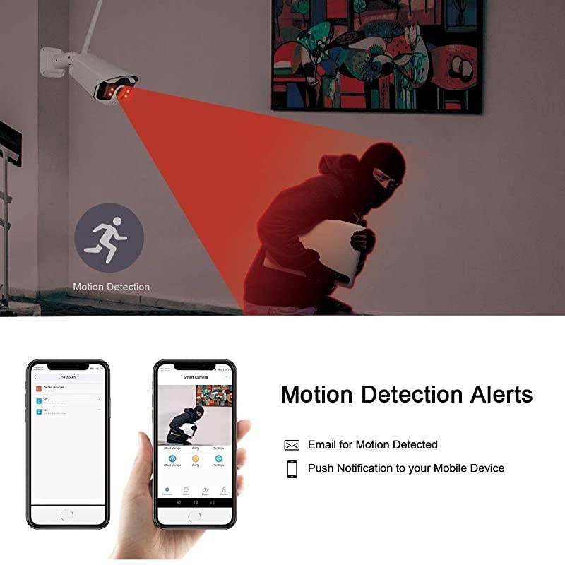 3MP Security Camera System Wireless,8-Channel NVR&8Pcs 1296P FHD (Clearer Than 1080P) Audio Record CCTV Cameras,Waterproof&Good Night Vision,Motion Alert(with 1TB Hard Drive)