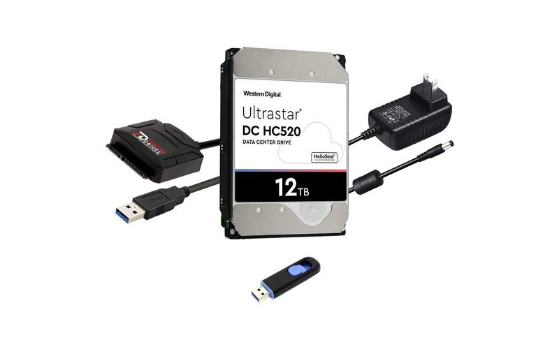 Fantom Drives FD 12TB 7200RPM Hard Drive Upgrade Kit with WD Ultrastar DC HC520 0F29590