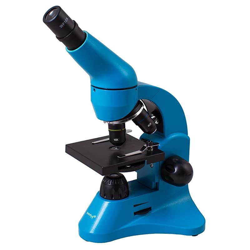 Rainbow 50L Azure Lightweight Student Microscope (40-800x) with Experiment Kit and Storage Case