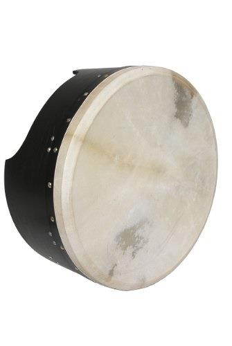 Bodhran, 16"x7", Tunable, Black, Single
