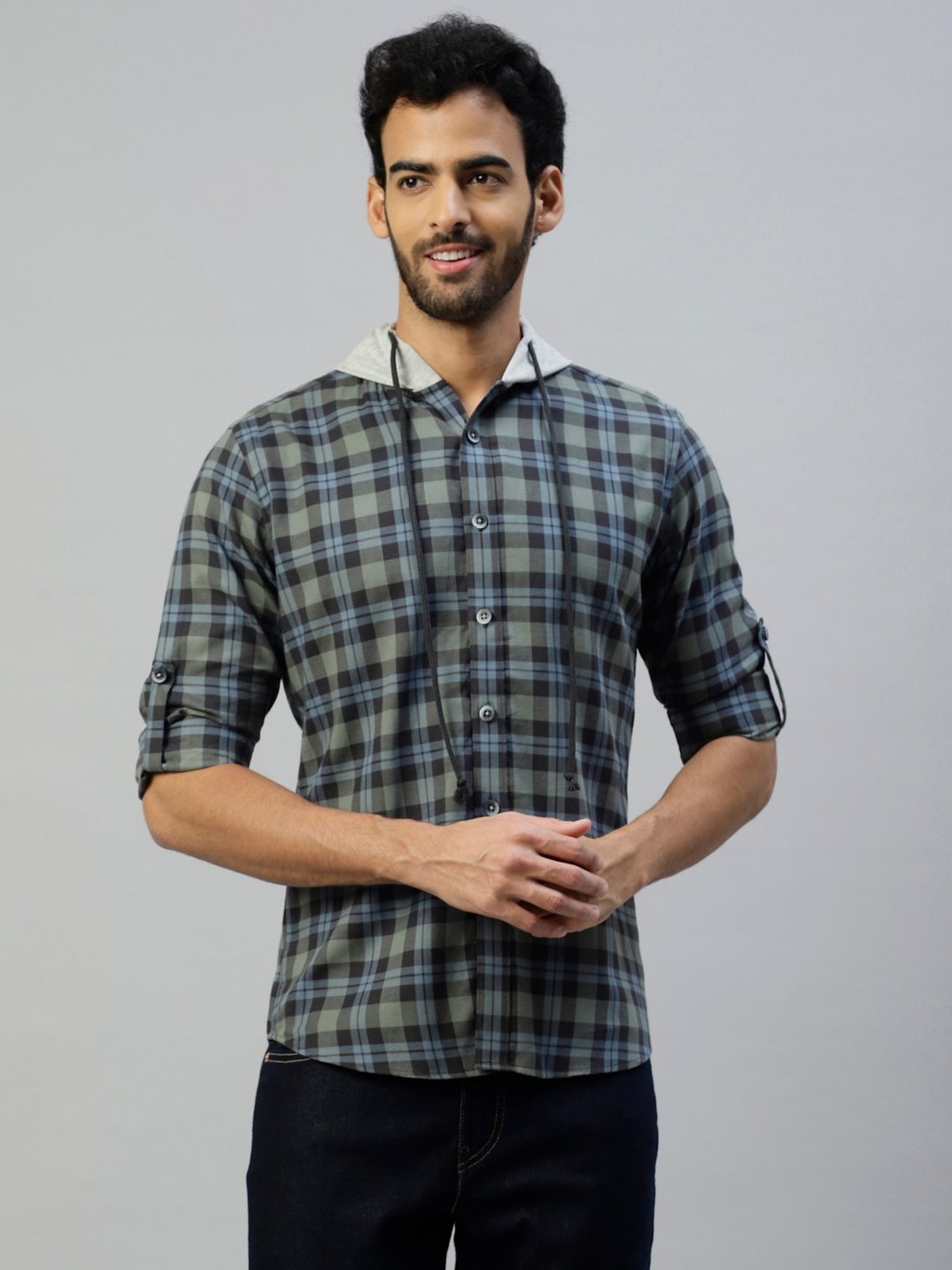 Don Vino Multicolor Slim Fit Check Shirt