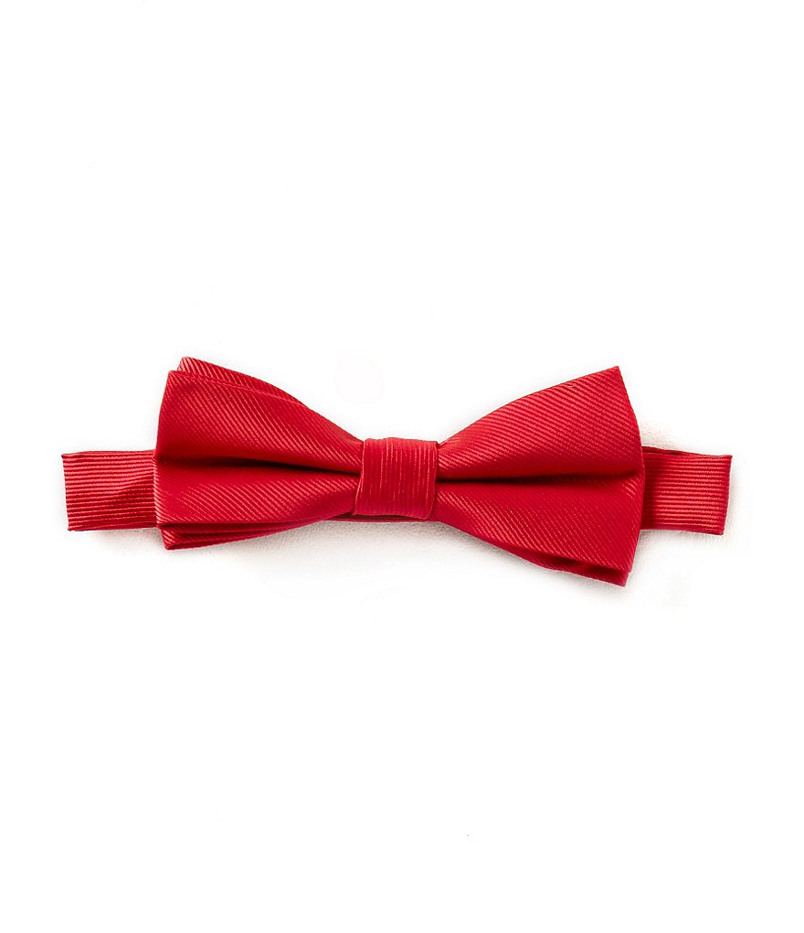 Class Club Boys Basic Solid Silk Bow Tie