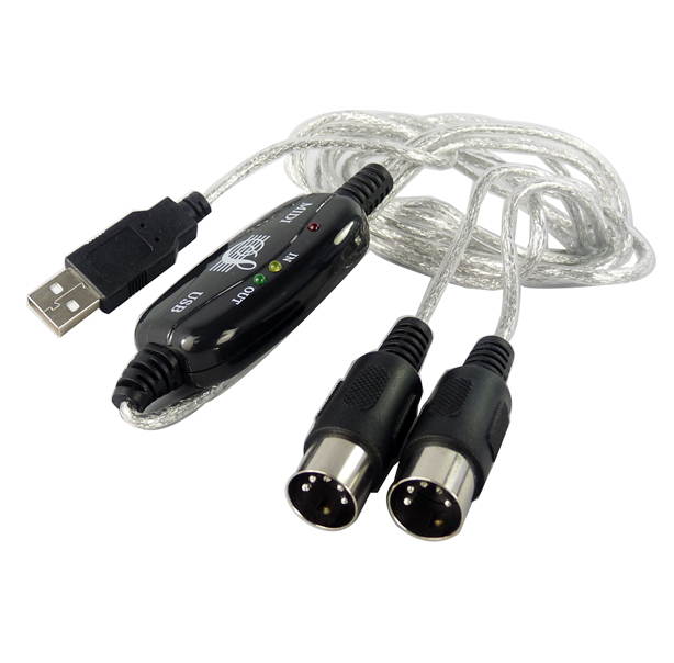 6FT USB to MIDI Cable PC Interface Adapter Keyboard Music Cord