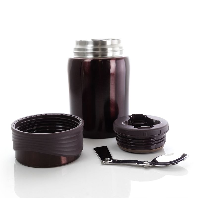 Gibson Home Waldorf 23 Ounce Stainless Steel Soup Jug In Burgundy