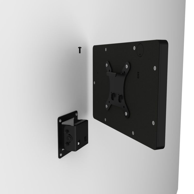 VidaMount Black Enclosure and Tilting VESA Slim Wall Mount [Bundle] compatible with Samsung Galaxy Tab E 9.6