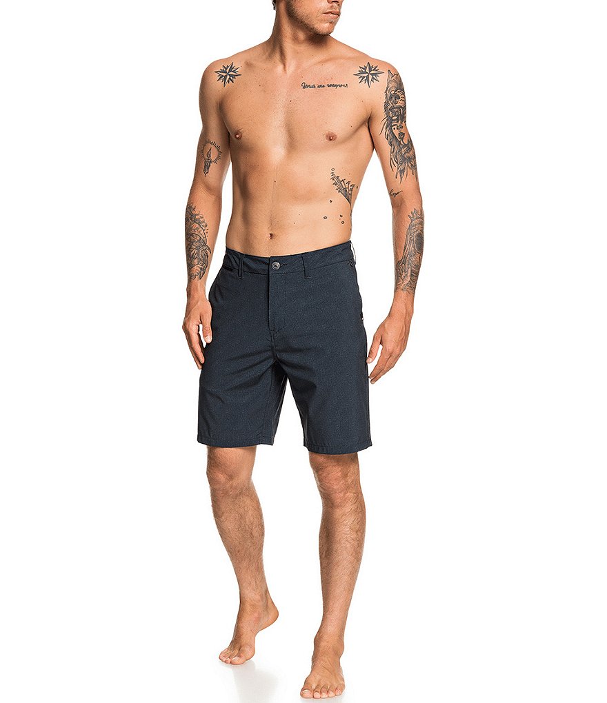 Quiksilver Union Heather Amphibian 20#double; Outseam REPREVE&reg; Recycled Materials Hybrid Shorts