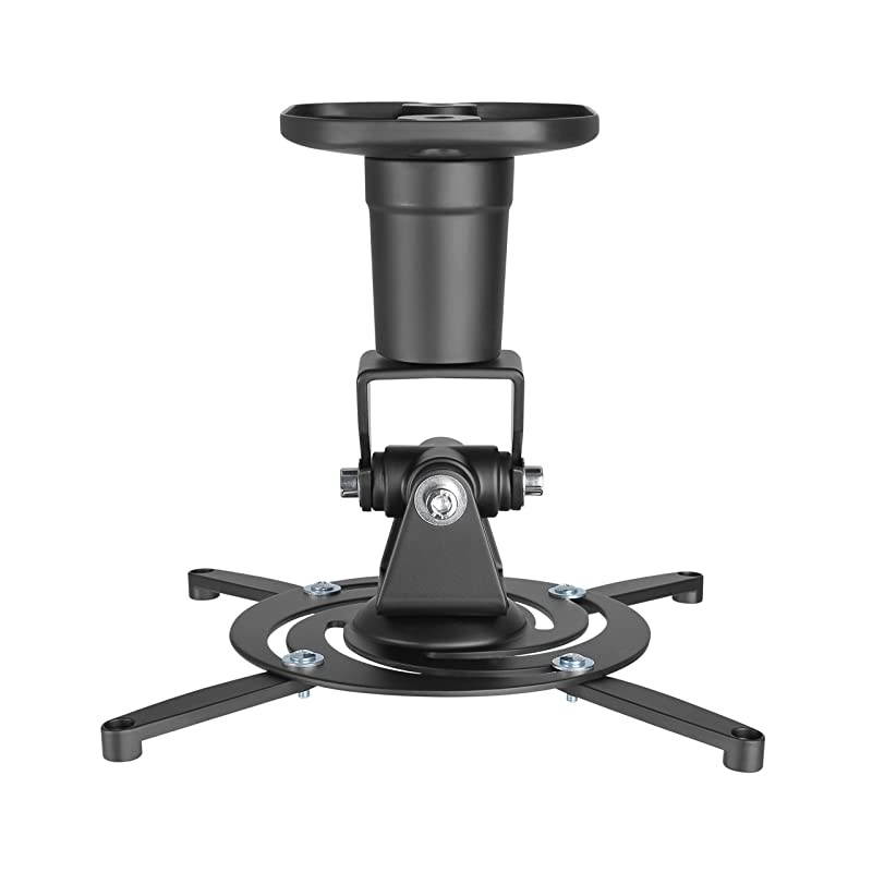 Projector Mount Universal Ceiling Bracket LCD DLP Tilt 360&deg; Swivel 30lbs Black