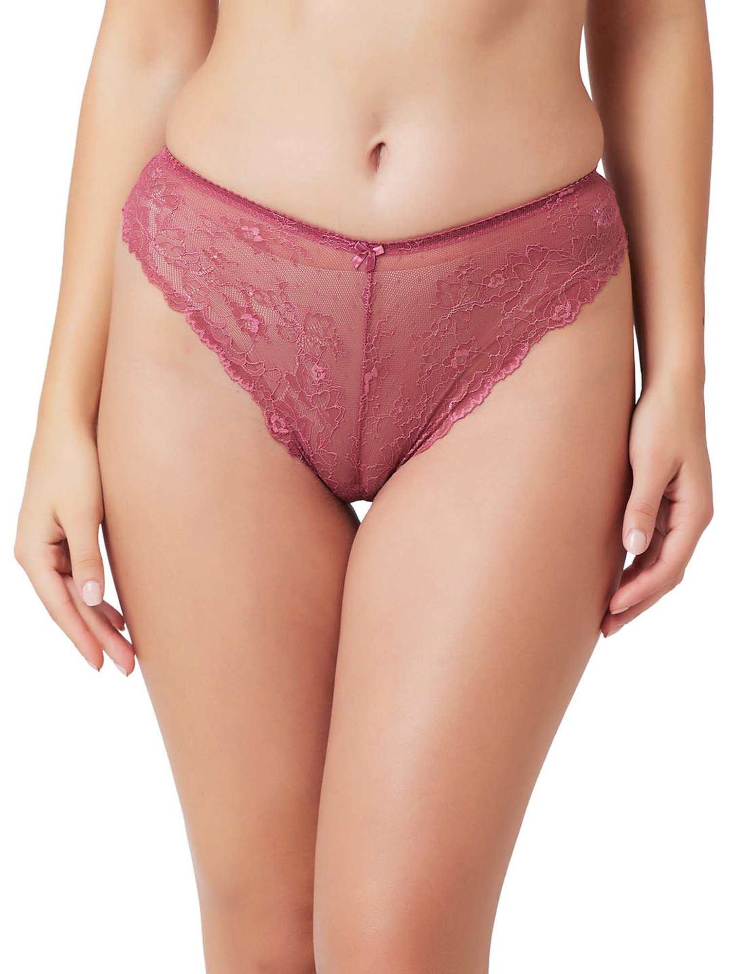 Candyskin Mauve Lace Bikini Panty