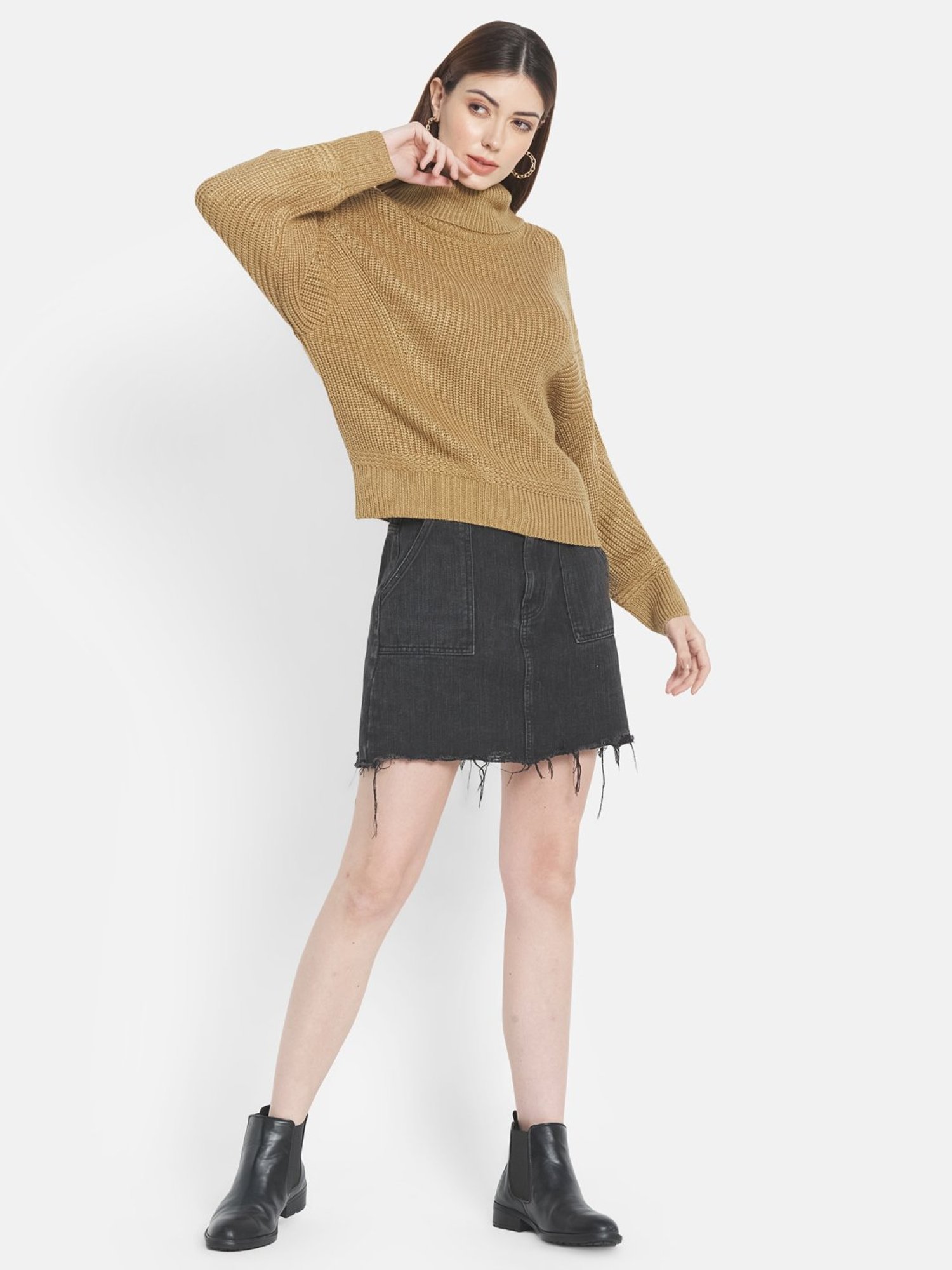 METTLE Brown Regular Fit Pullover