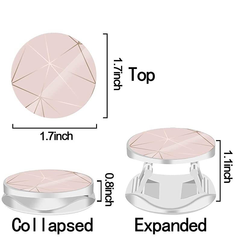 Mounts and Stands Expanding Stand Grip Mount Socket for Smartphones iPhone and Tablets Pink Golden Lines