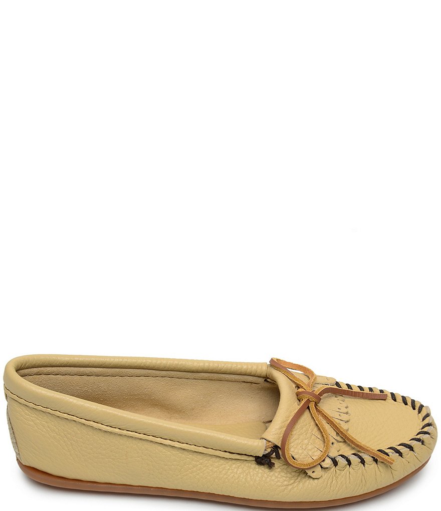 Minnetonka Deerskin Kilty Moccasins