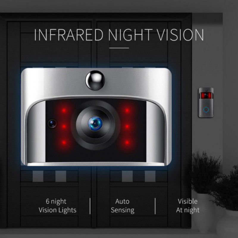 Wireless Video Doorbell, Waterproof WiFi Doorbell Security Camera with Chime 32G SD Card, Cloud Storage, Two-Way Talk, PIR Motion Detection, Night Vision 1280&times;720P