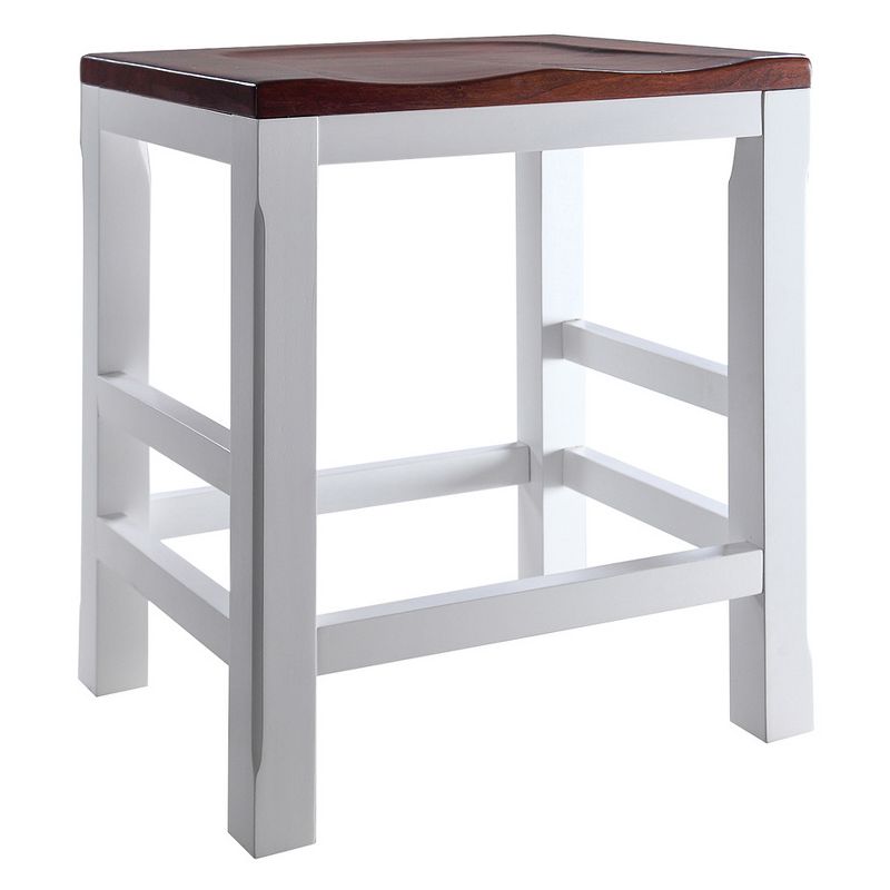 Brant Bar Counter Height Barstool - Vintage White - Haven Home