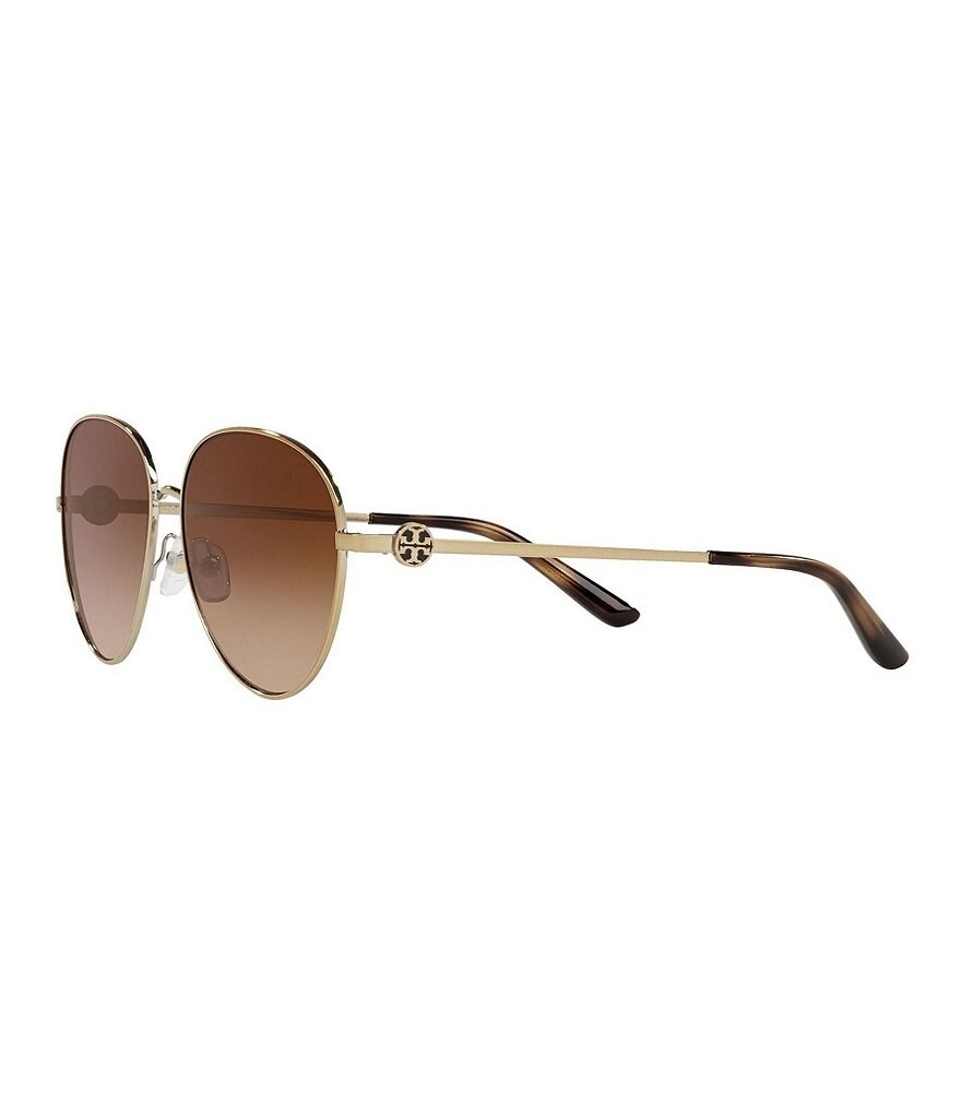 Tory Burch Women's Ty6082 Aviator 56mm Sunglasses