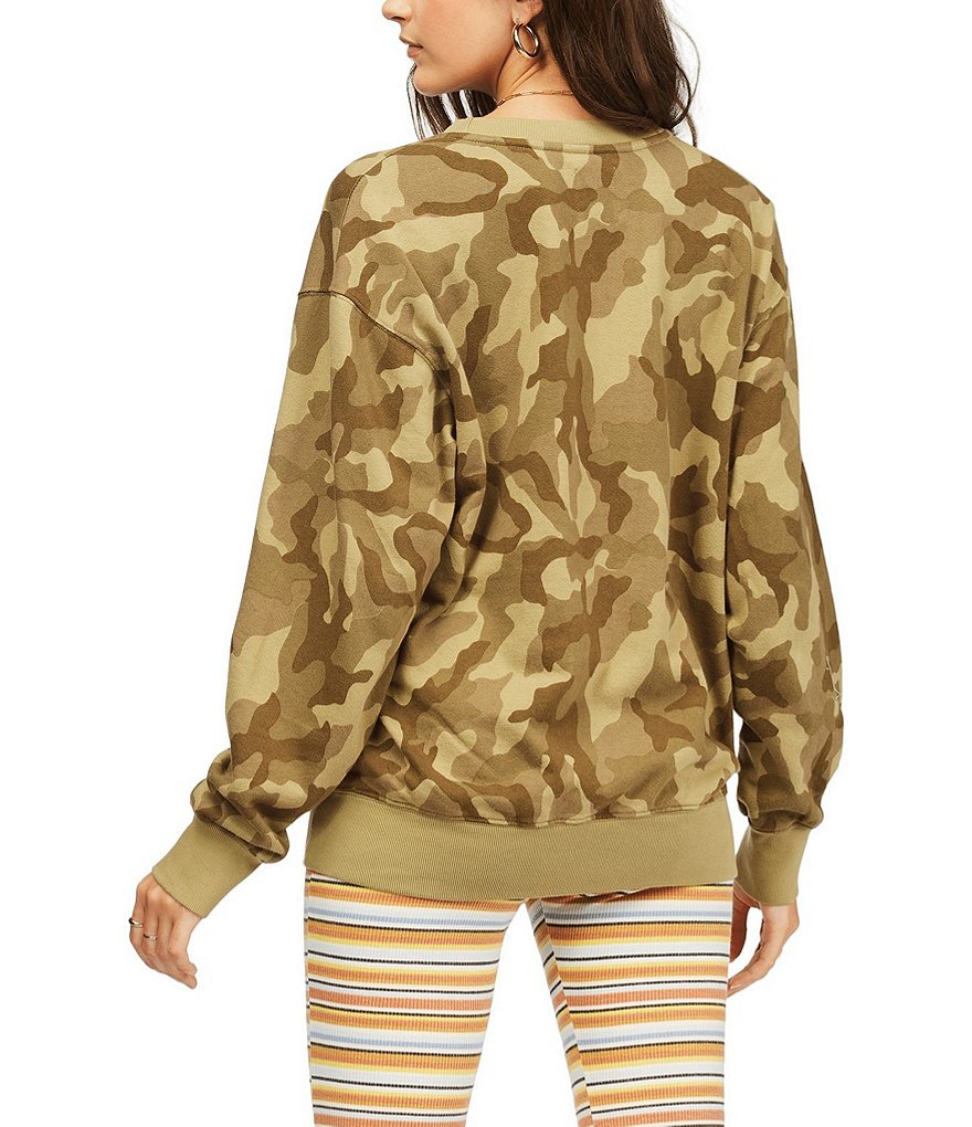 Billabong After Surf Camo Print Sweatshirt