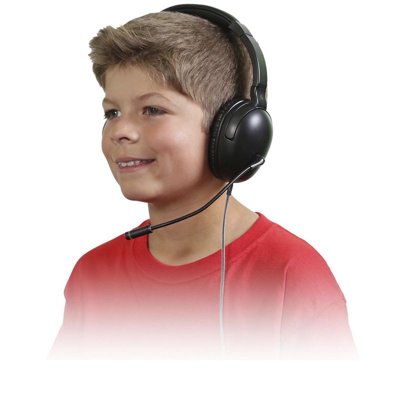 Califone NeoTech Plus 1017MT Premium, Over-Ear Stereo Headset with Gooseneck Microphone, 3.5mm Plug, Black