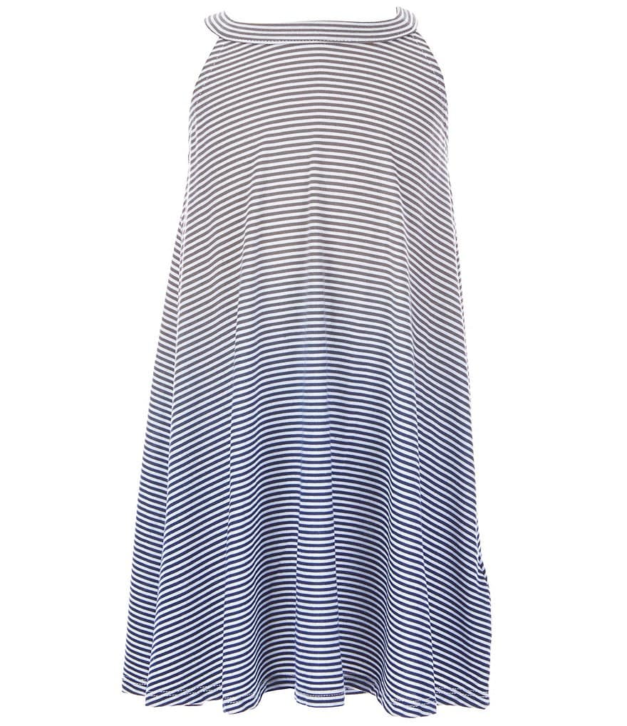Copper Key Little Girls 2T-6X Halter-Neck Striped A-Line Dress