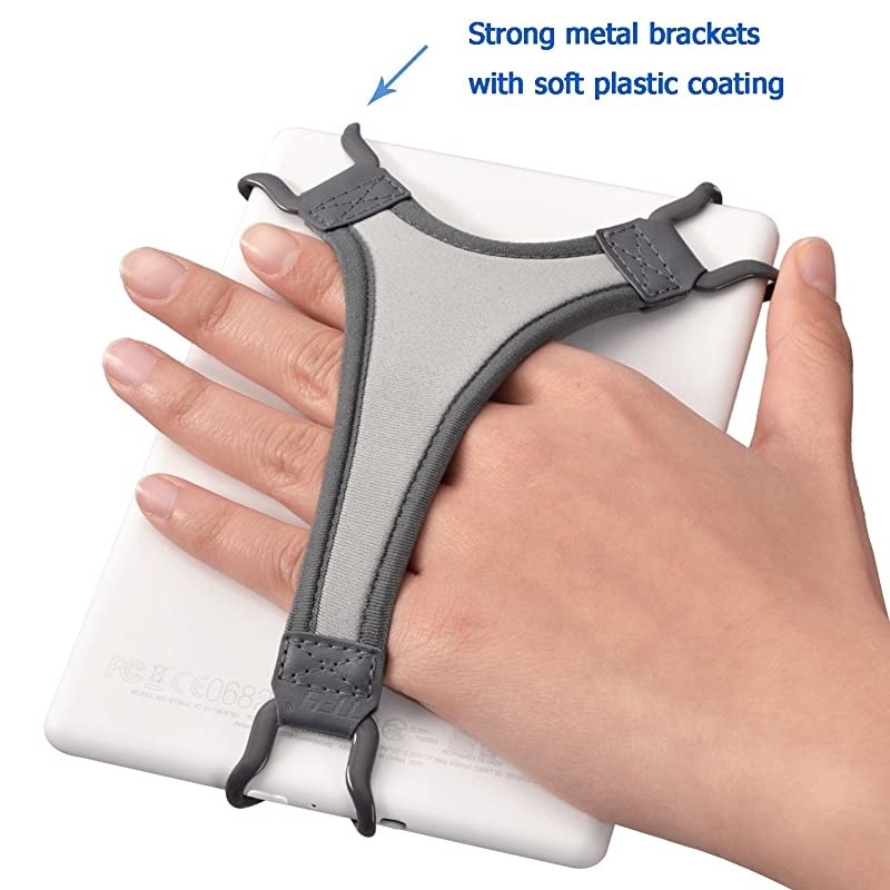 Security Hand Strap Holder Finger Grip Compatible with Kindle EReaders Kindle eReader 6Inch Kindle PaperwhiteVoyageOasisNook GlowLight PlusSony PRS300 PRS350 Grey
