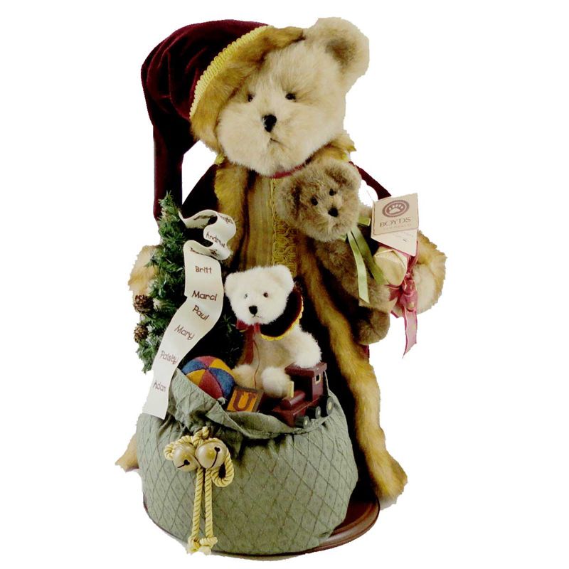 Boyds Bears Plush 20.0" Nicholas Kringleton Holiday Tra Christmas Limited Edition  -  Decorative Figurines