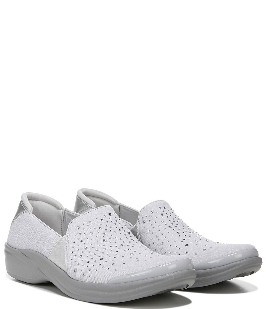 Bzees Poppyseed Rhinestone Slip-On Mesh Washable Shoes