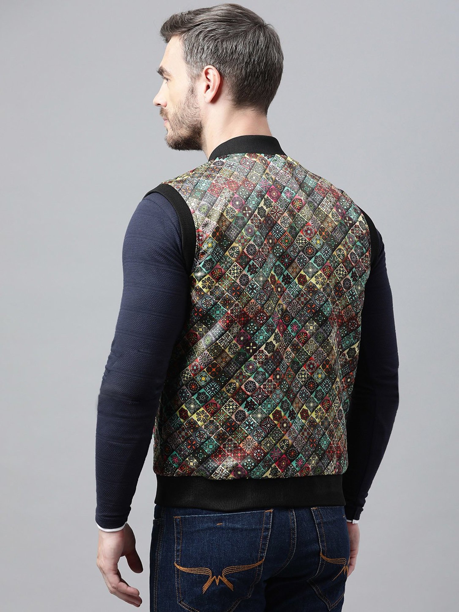 Hummel Grey Regular Fit Bomber Jacket