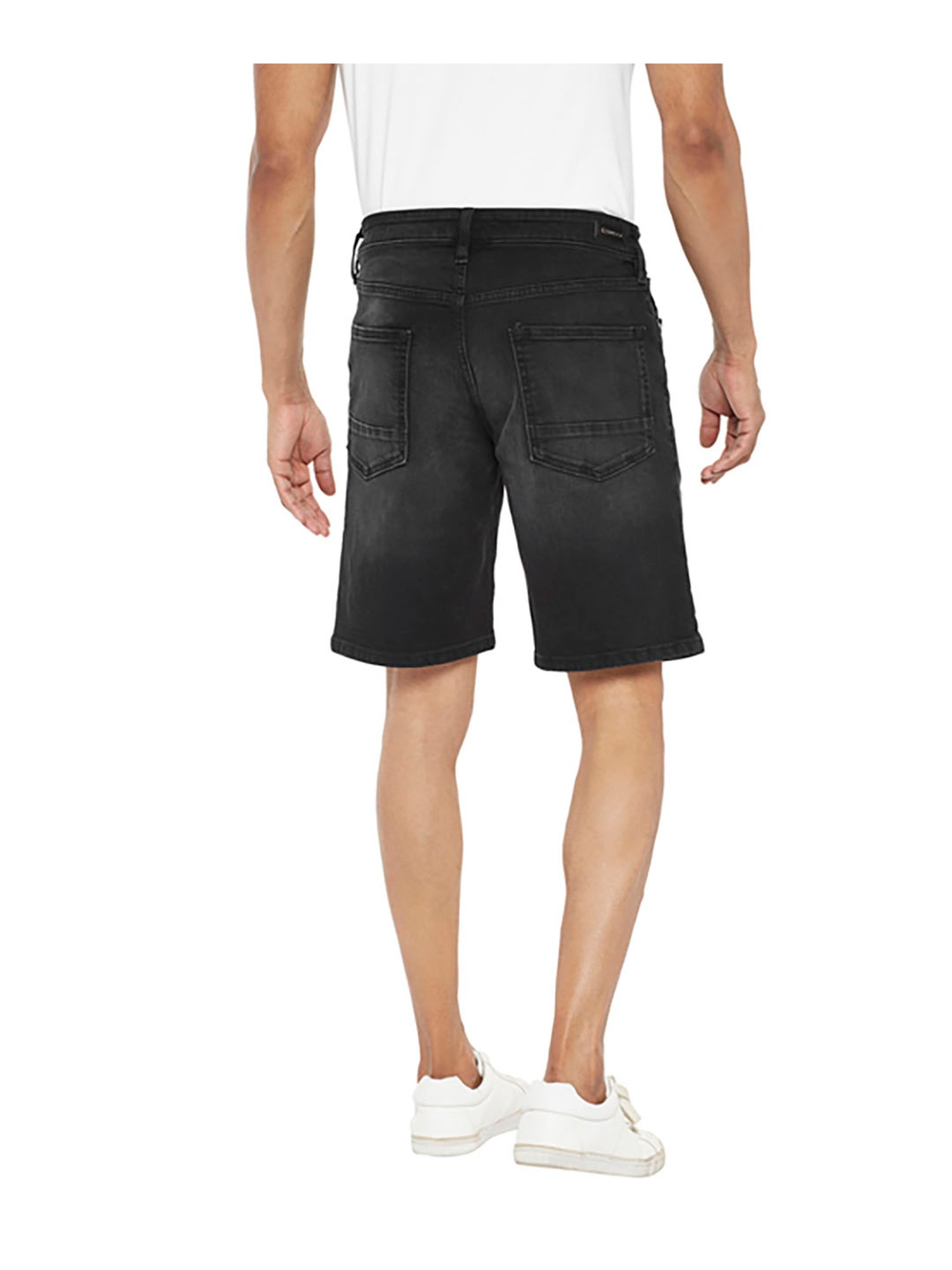 EVERBLUE Black Midrise Shorts