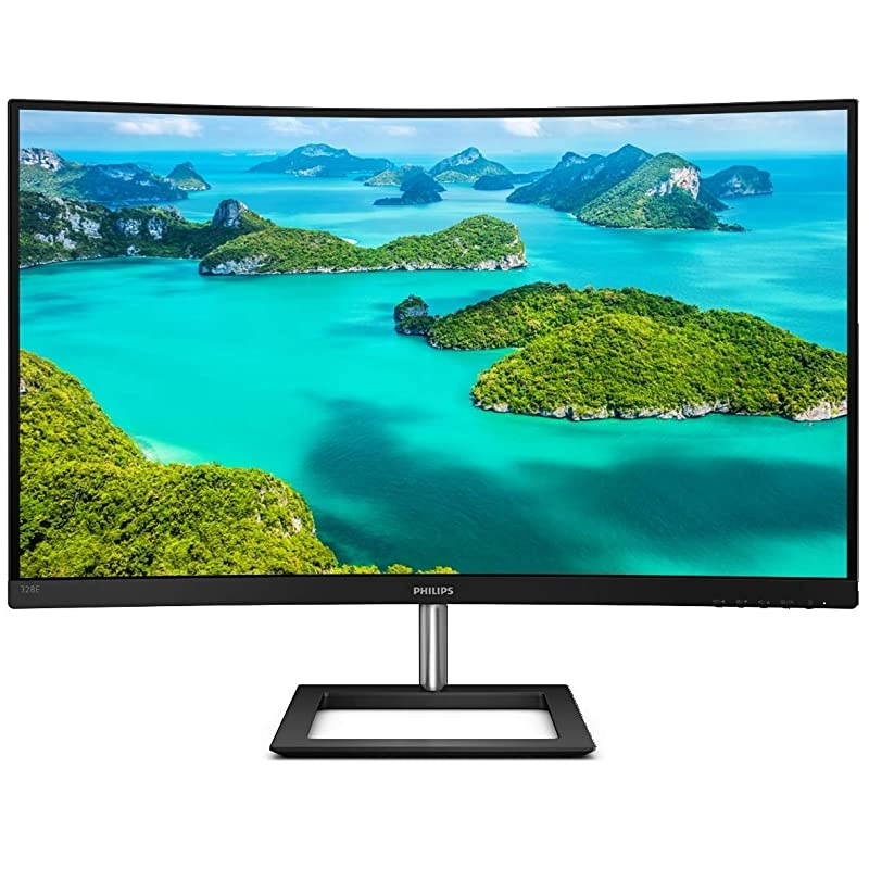 328E1CA 32" Curved Monitor, 4K UHD, 120% sRGB, Adaptive-Sync, Speakers, Vesa, 4Yr Advance Replacement Warranty