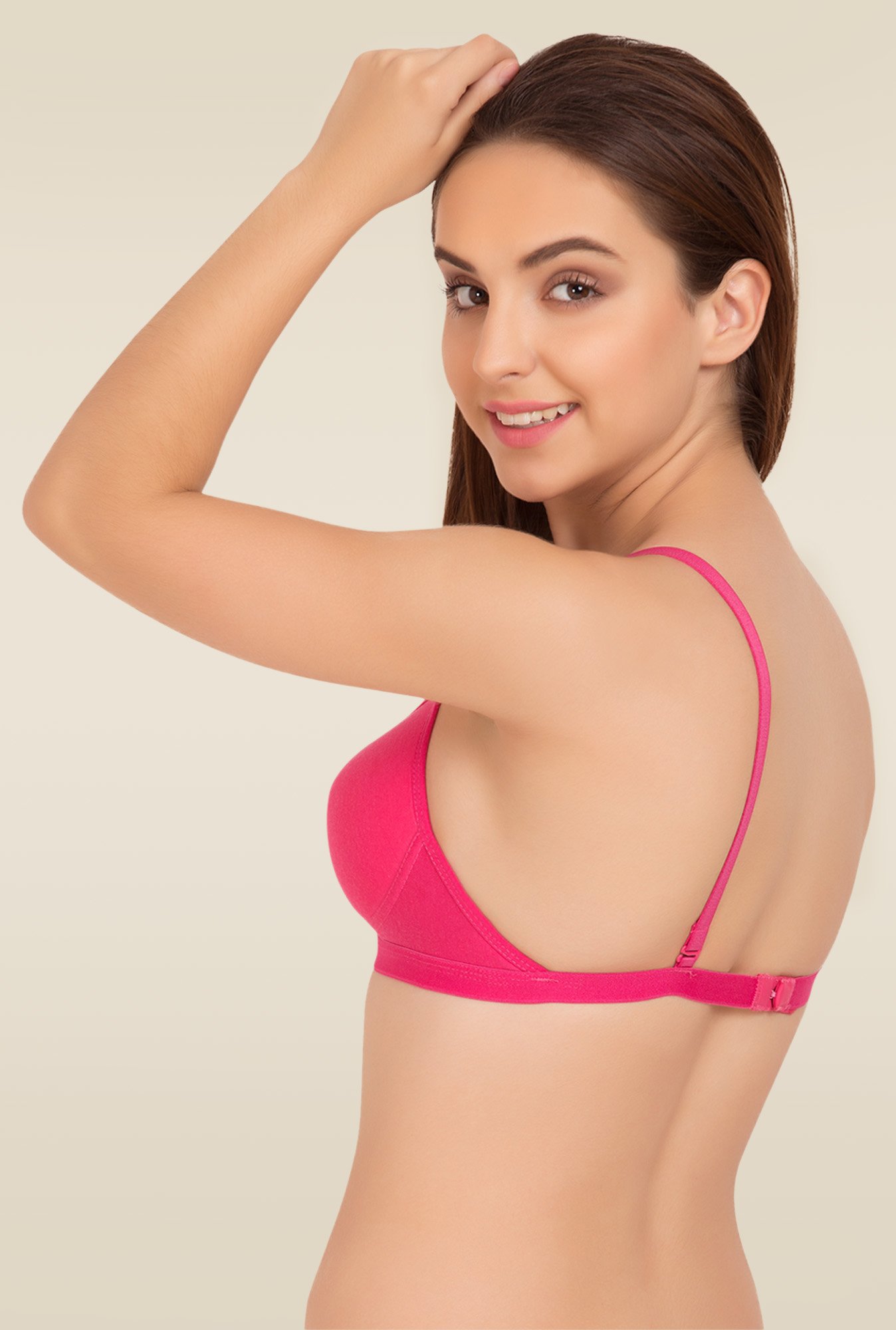 Tweens Dark Pink Non Wired Padded Seamless Bra