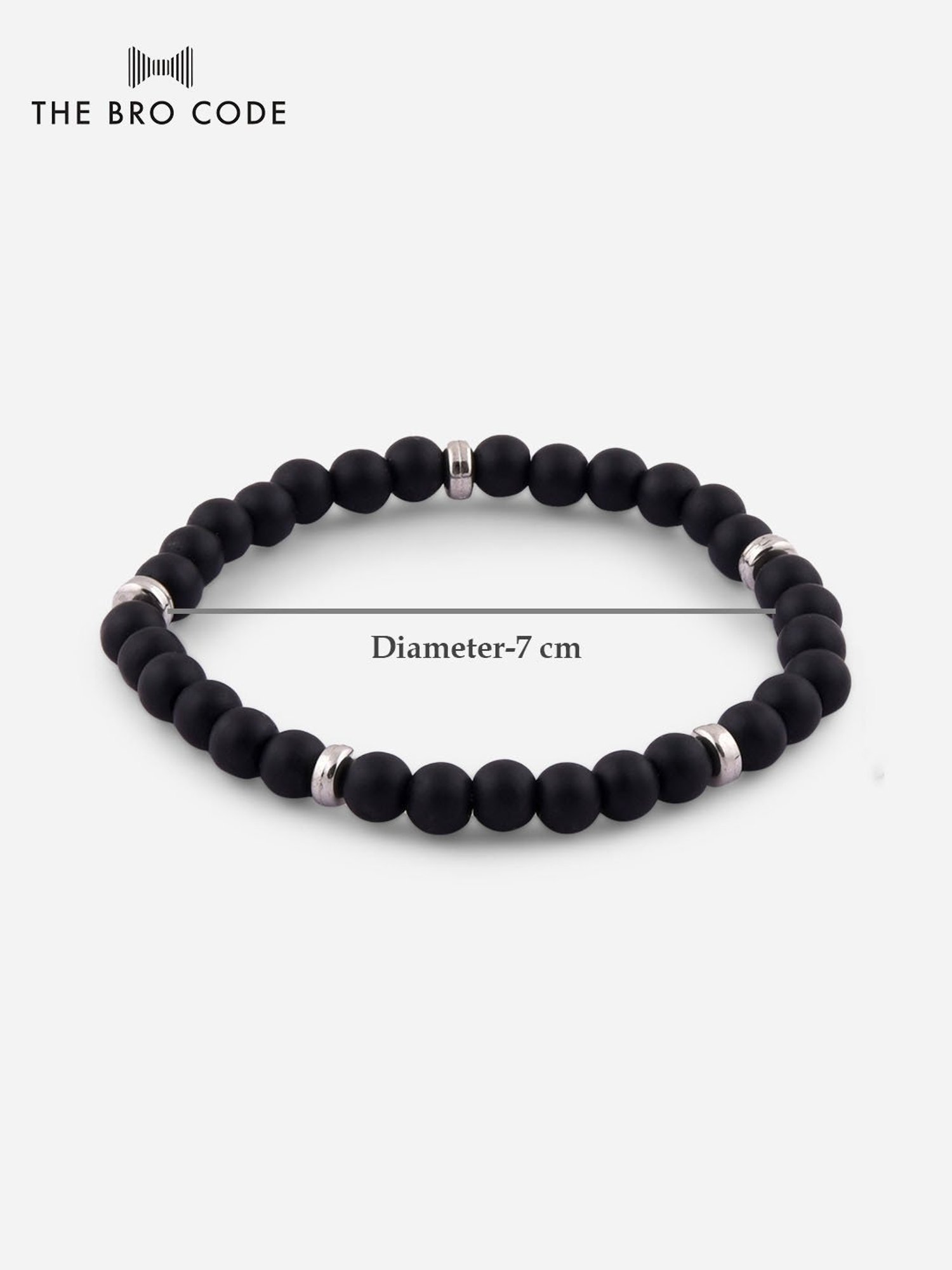 The Bro Code Multipack Elasticated Semi Precious Beaded Bracelet For Men - Set of 2