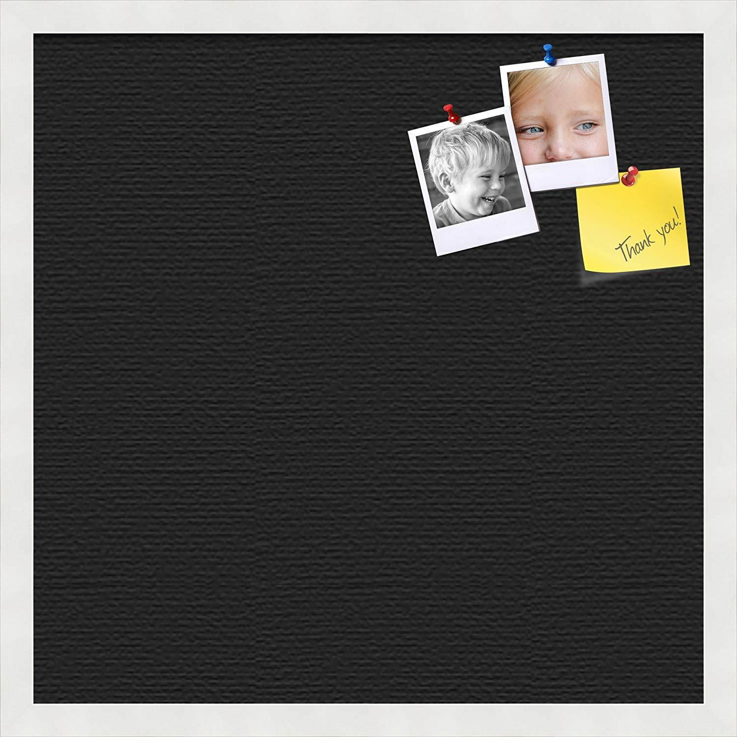 PinPix custom printed pin cork bulletin board made from canvas, Desert Pastel 20x20 Inches (Completed Size) and framed in Satin White Frame (PinPix-Group-89)