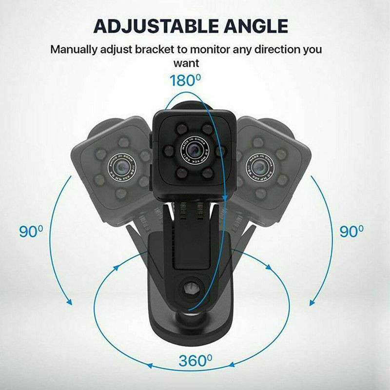 Mini Spy Camera 720P Hidden Camera - Portable Small HD Nanny Cam with Night Vision and Motion Detection - Indoor Covert Security Camera for Home and Office - Hidden Spy Cam - Built-in Battery