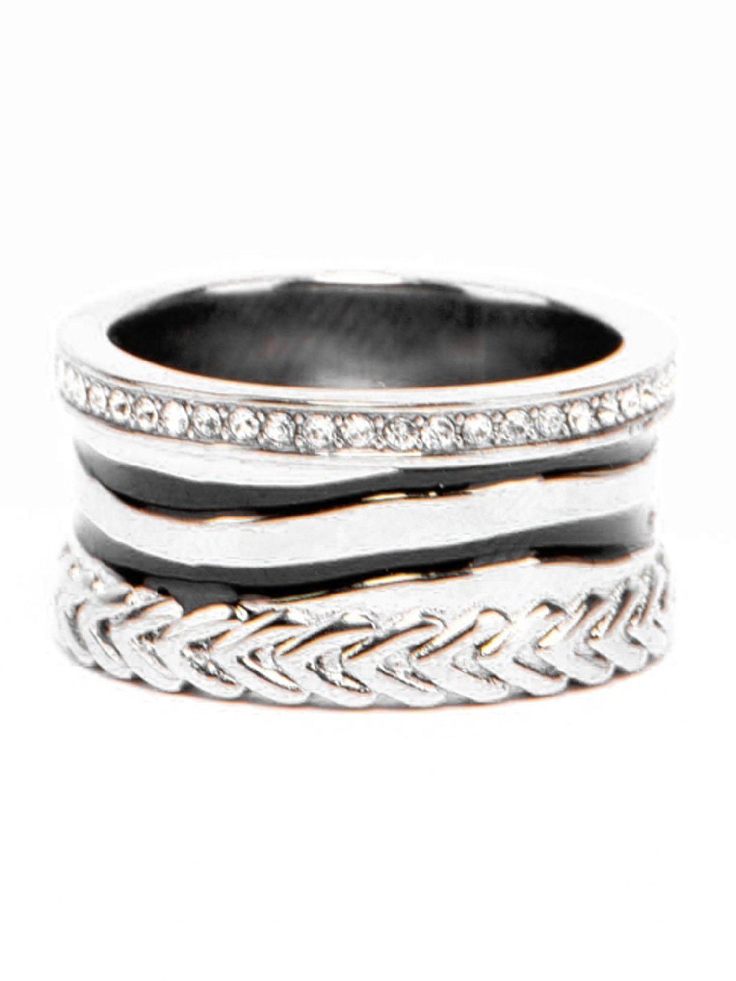 Roberto Cavalli Silver RC Zebra Band - Set of 2