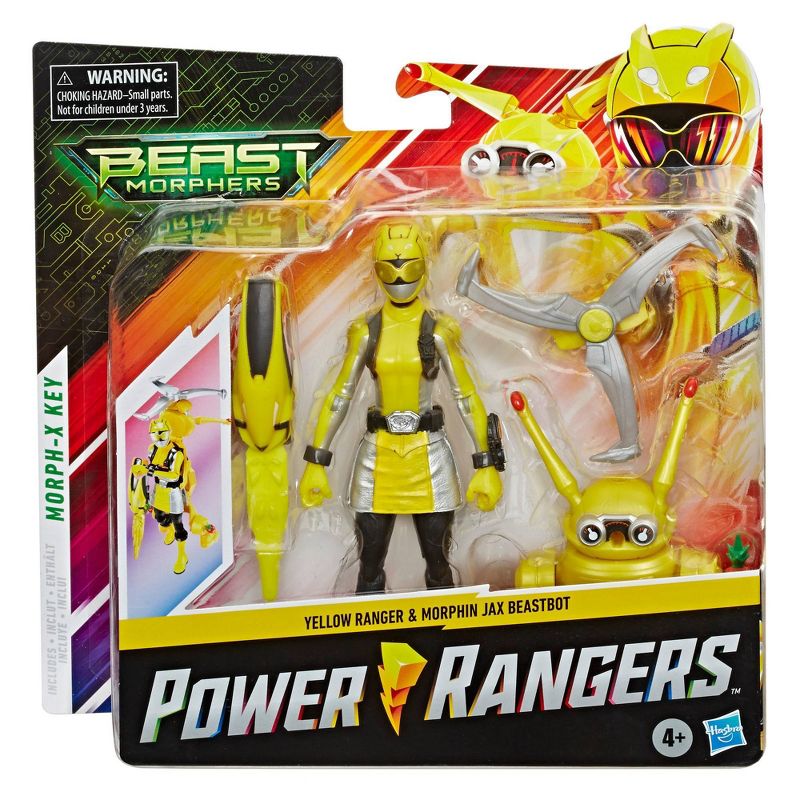 Power Rangers Beast Morphers Yellow Ranger and Morphin Jax Beastbot
