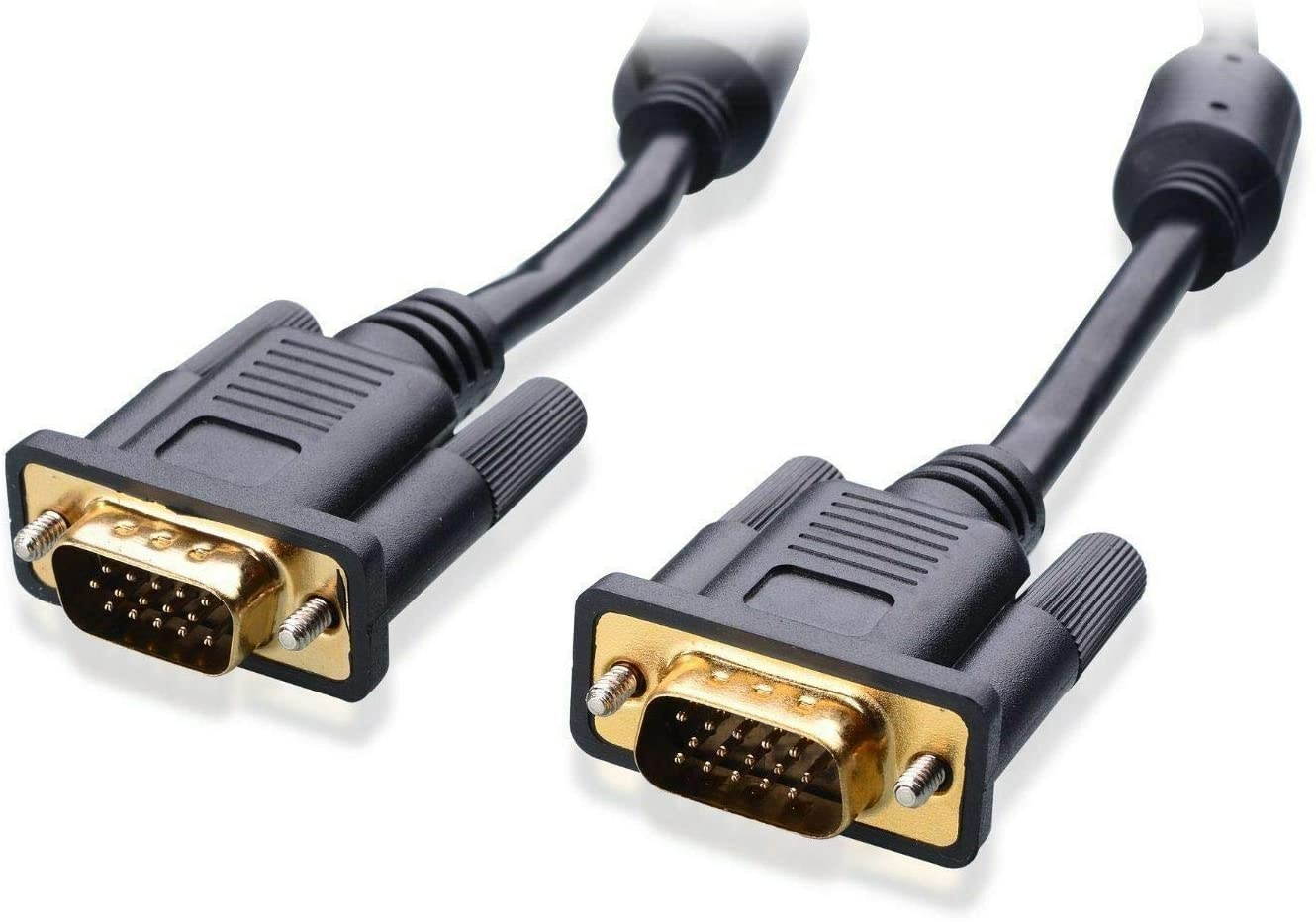 Premium 100ft M/M SVGA Cable Gold VGA HD15 100 Foot