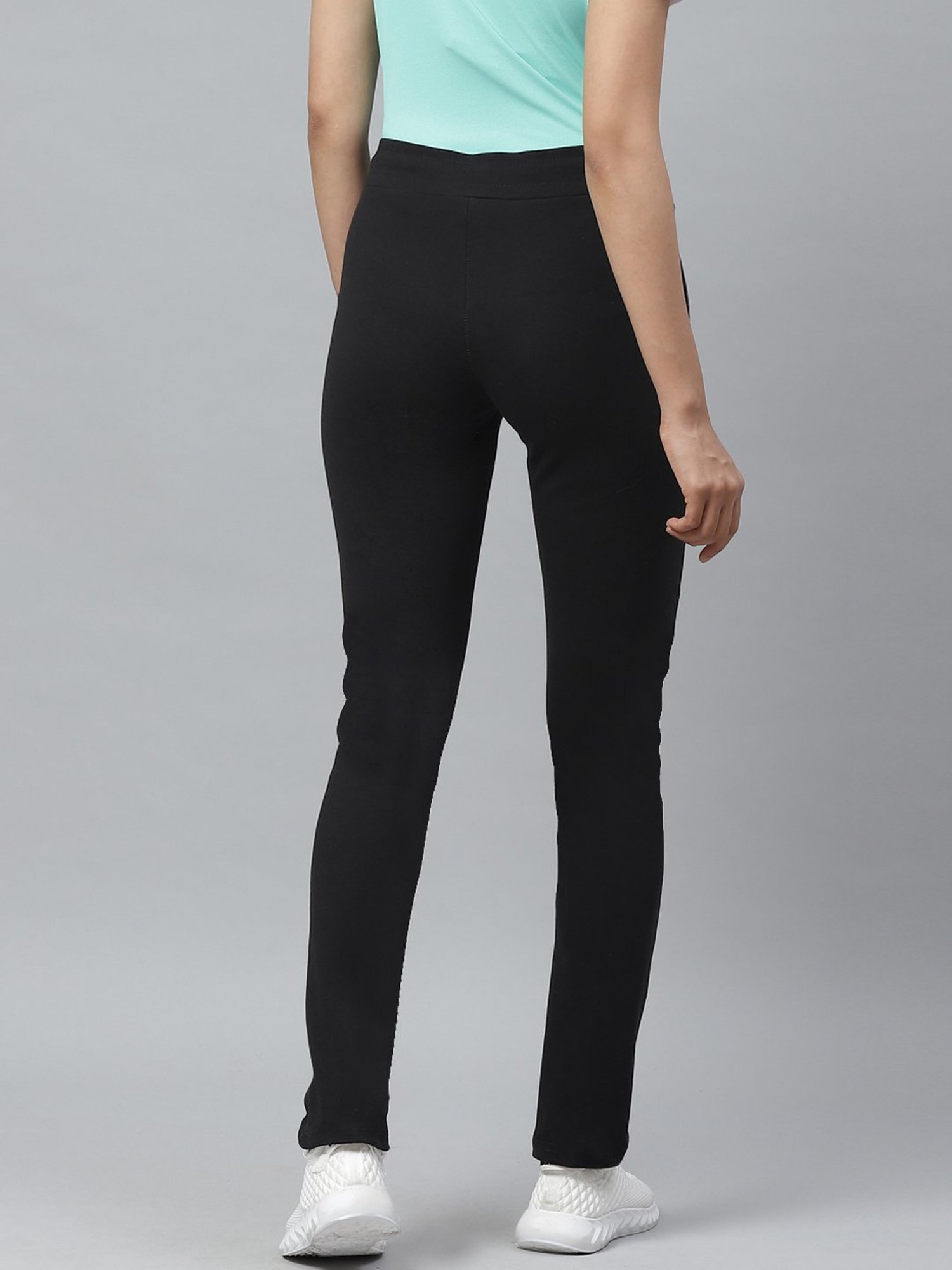 Cayman Black Mid Rise Track Pants