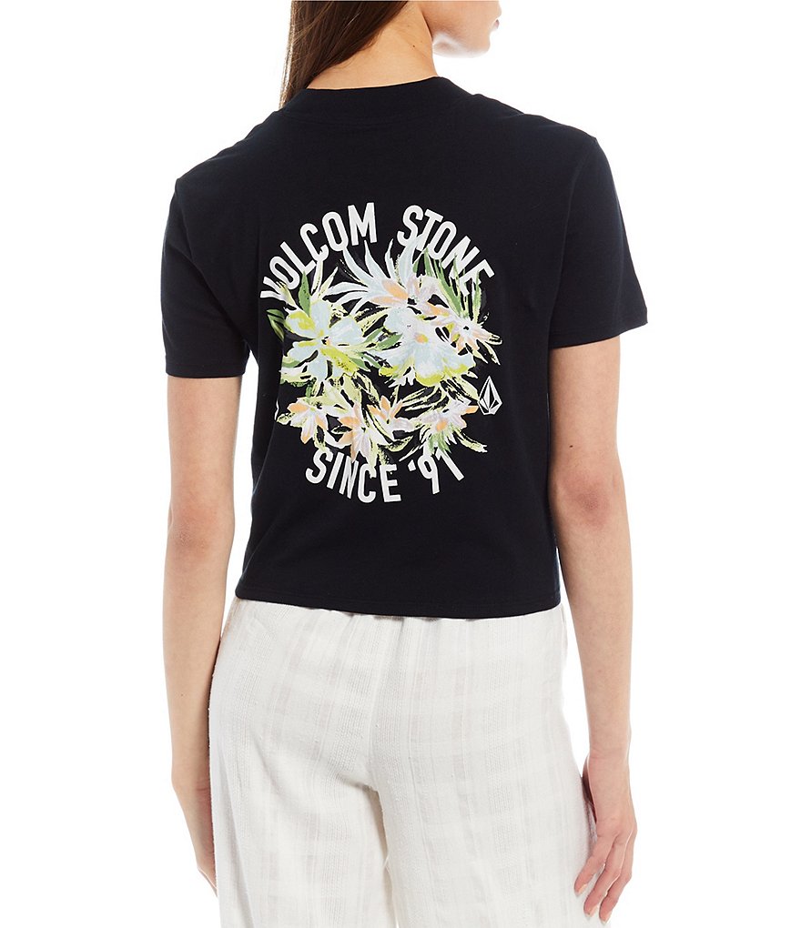 Volcom Black Pocket Dial Organic Cotton Tee