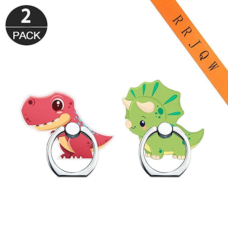 Ring Holder StandRing Stand Holder 360 Rotation Finger Ring Grip Stand for CellphonesSmartphones and Tablets 2 Pack Dinosaur Ring Stand