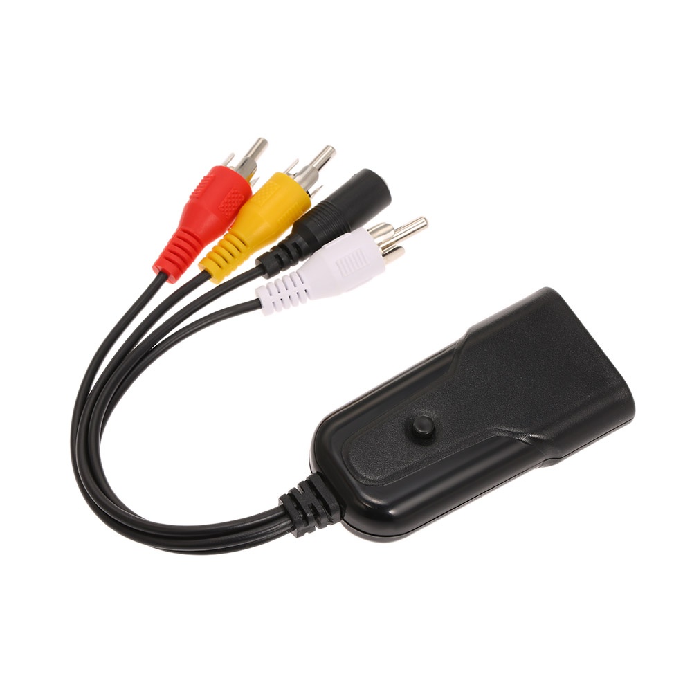 HD to AV CVBS Convertor 1080P to AV Adapter for NTSC PAL Standard Compatible with TV Computer PS3 VCR Monitor HD 2 AV CVBS Adapter