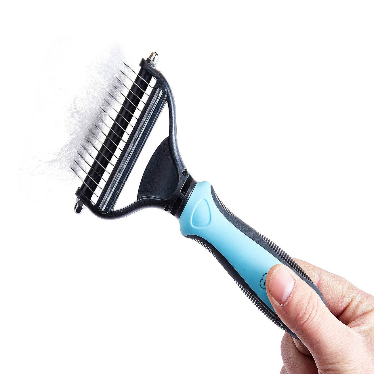 2 Sided Dog Brush for Shedding Pet Grooming Hair Removal Pet Undercoat Rake