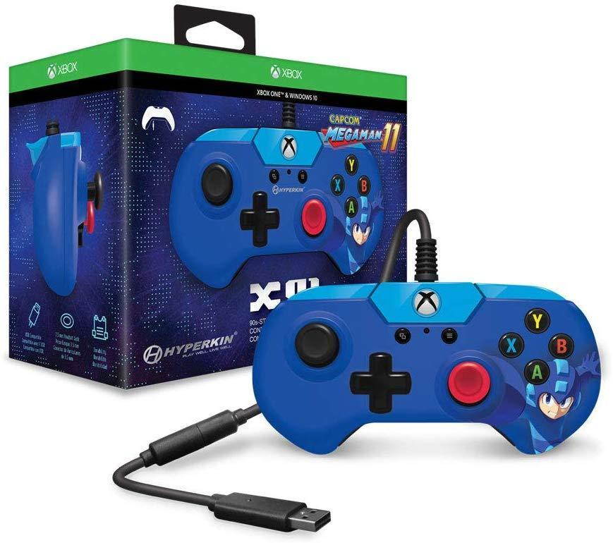 Hyperkin X91 Wired Controller for Xbox One/ Windows 10 PC (Mega Man 11 Limited Edition) - Officially Licensed By Capcom and Xbox