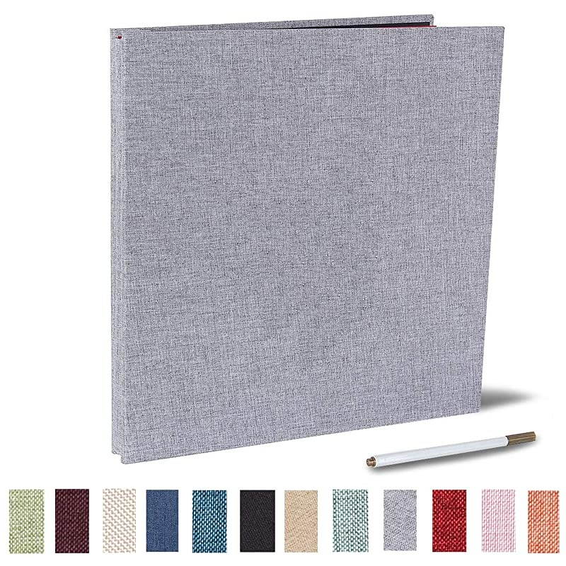 Album Self Adhesive 4x6 5x7 3x5 85x11 Scrapbook Magnetic Album DIY Scrap Book Length 13 x Width 128 Inches with A Metallic Pen