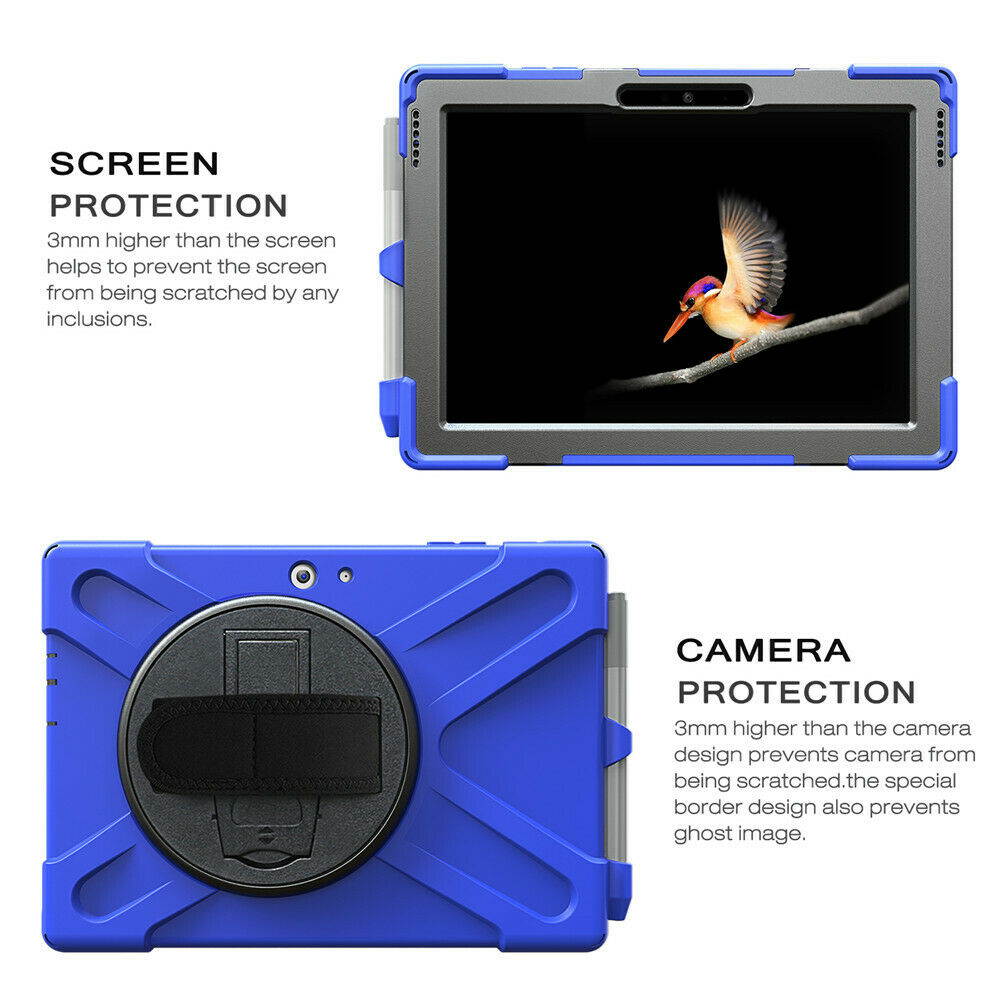 Werleo Surface Pro 6 Case Surface Pro Case 2017 Heavy Duty Full-Body Rugged Protective Case Cover with Kickstand Hand Strap for Microsoft Surface Pro 6 2018 / Surface Pro 5 2017 / Surface Pro 4 2015