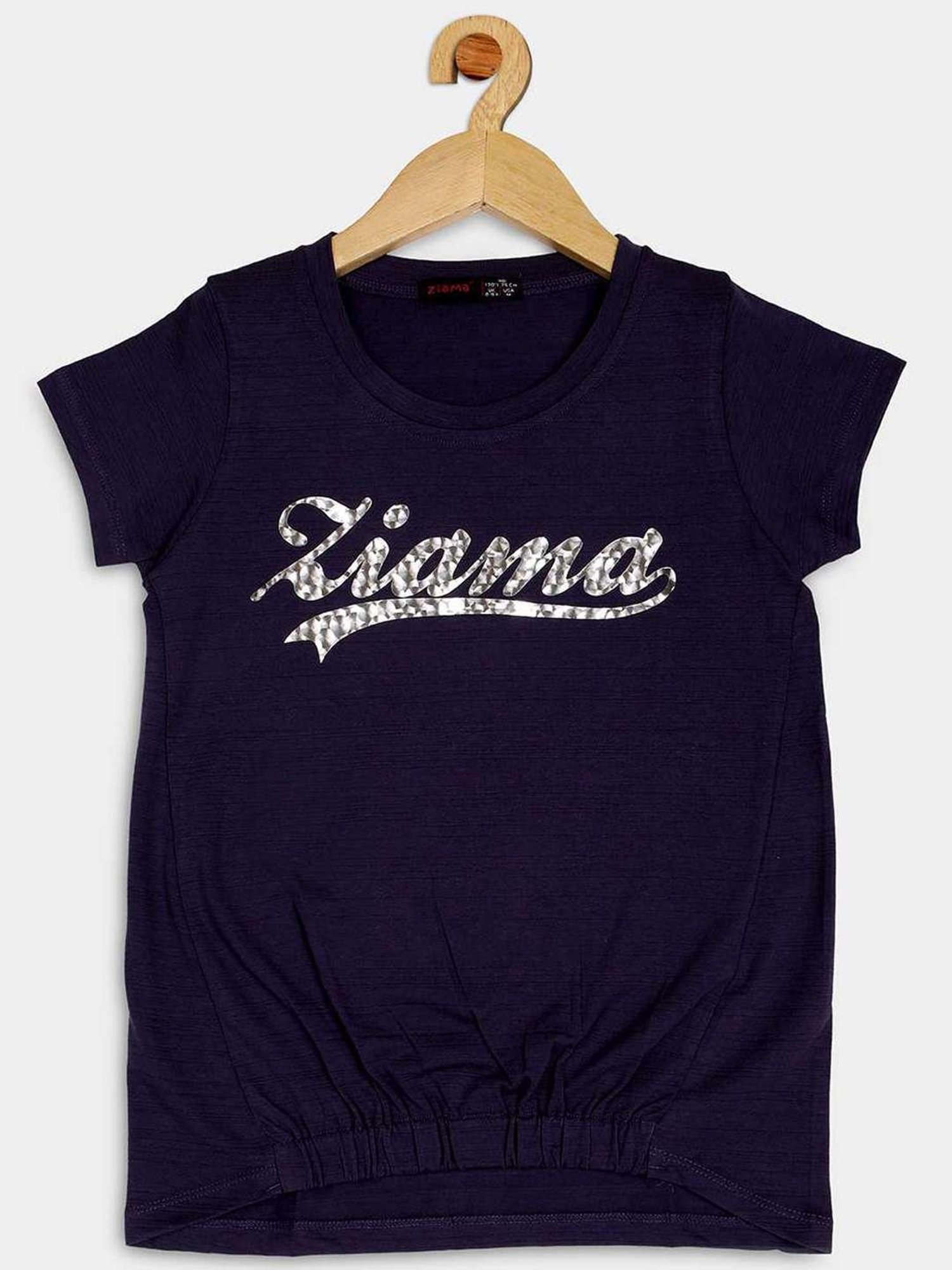 ZIAMA Kids Navy Printed Top