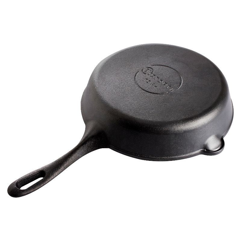Victoria 6.5"&amp; 10" Preseasoned Cast Iron Skillet Set