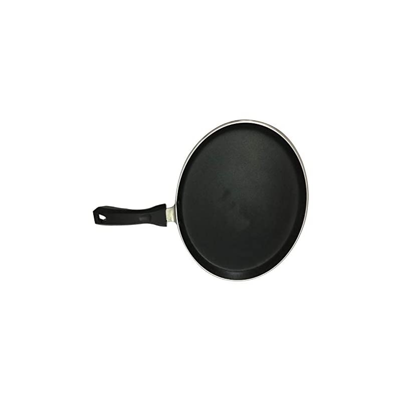 Dosa tawa Crepe Pancake Pan Tawa Indian Style Round Griddle Non-Stick Griddle Dosa Pan Cookware Pan Dosa Flat Tava Griddle Griddle,Dosa Pan Thickness 4 mm Size 11 Inches (Bl