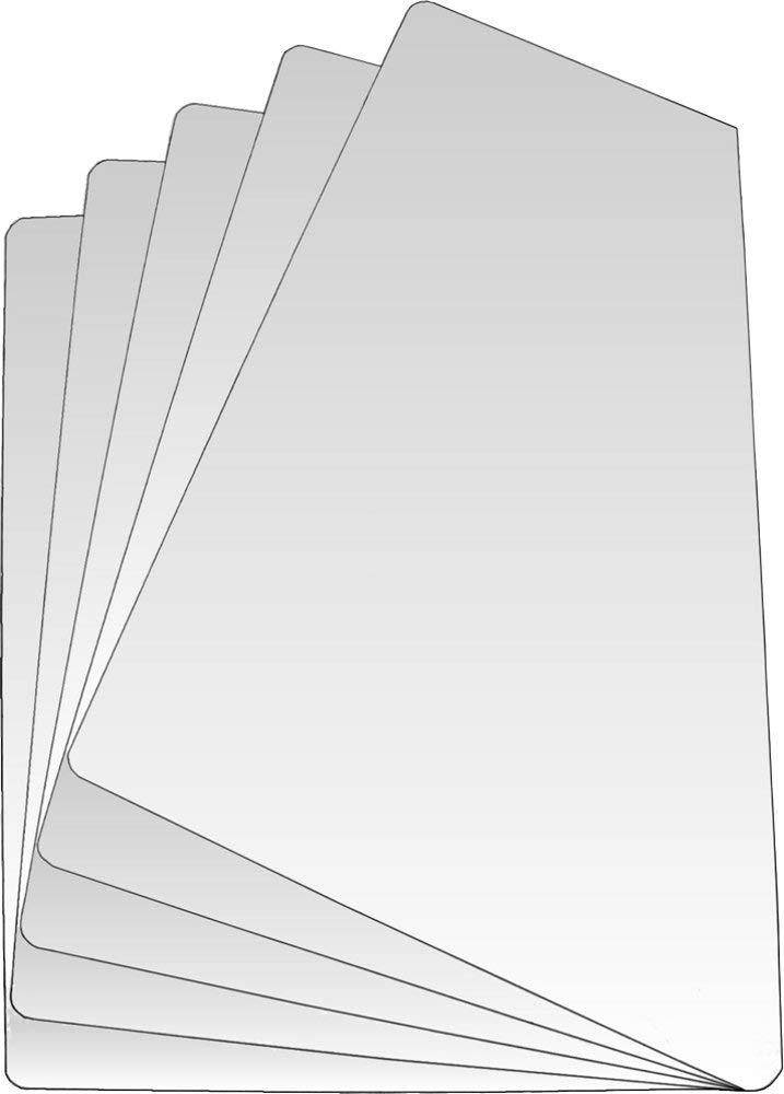 (30) 12" Record Divider Cards - SLOPED LESSER CUT - White, Economical 30mil - 12" x 13 1/8" - #12NS13WH30DI