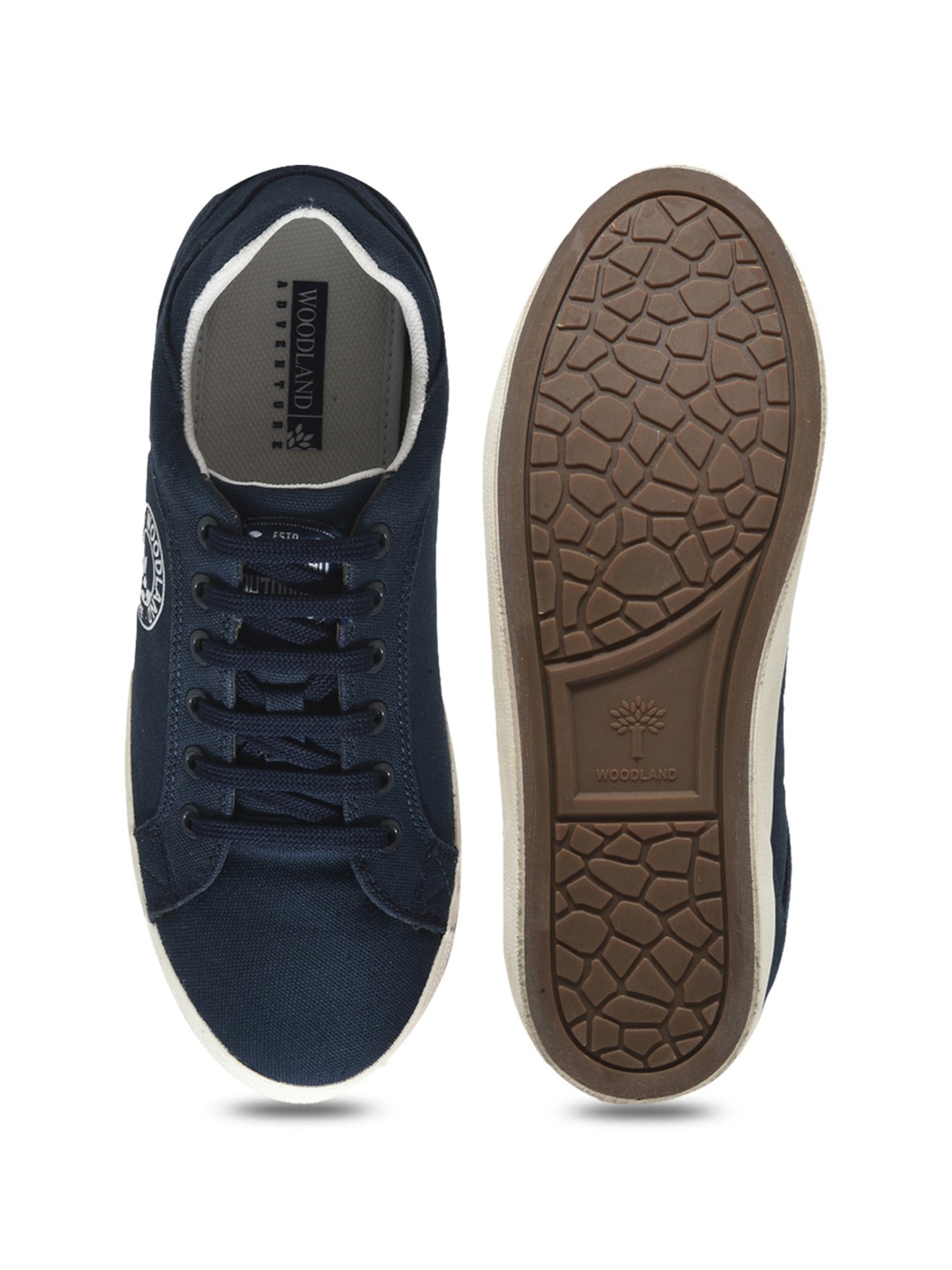 Woodland Men's Navy Casual Sneakers