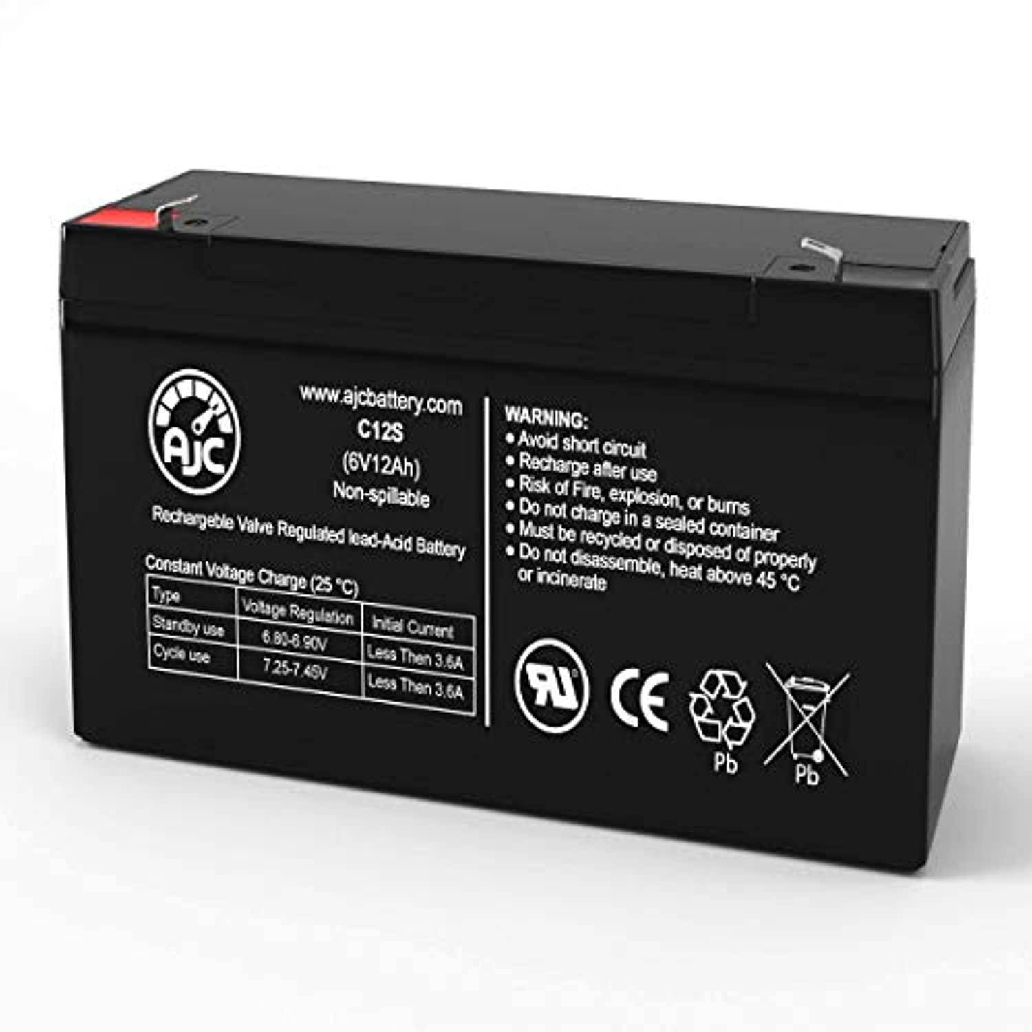 Panasonic LC-R0612P1 LCR0612P1 6V 12Ah UPS Battery - This is an AJC Brand Replacement
