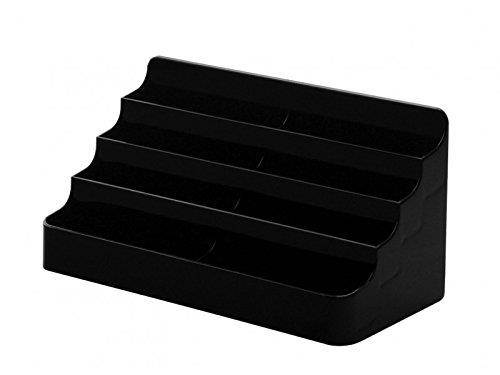 Clear Acrylic 8 Pocket Countertop Business Card Holder (7.75''w 3.85''h 3.375''l) (Black, 12)